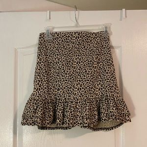Leopard Print Topshop Skirt